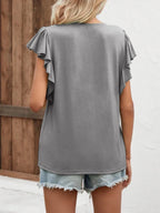 Notched Cap Sleeve T-shirt (14)