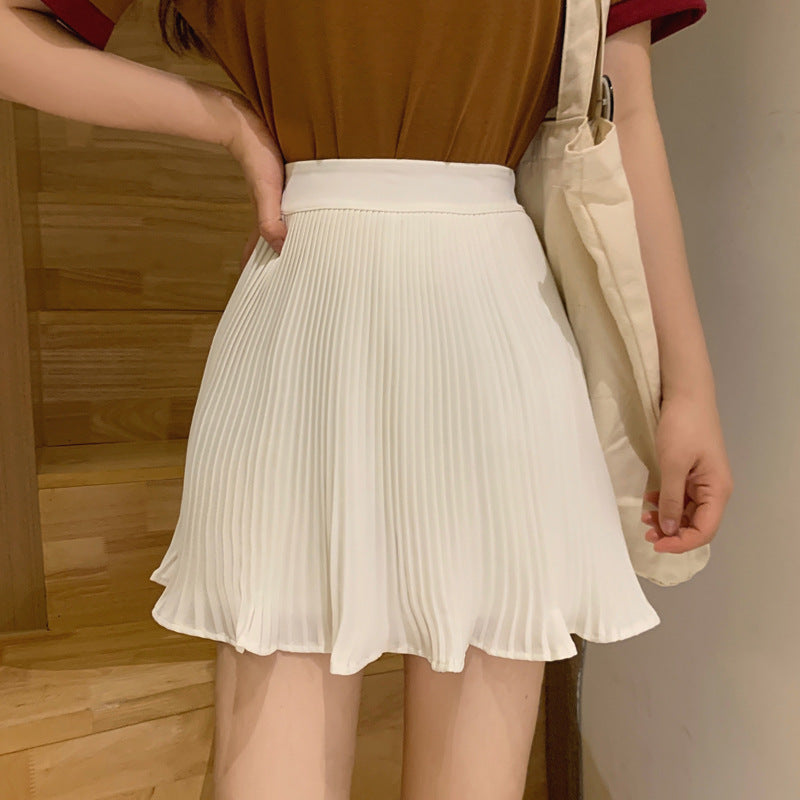 Purple Pleated A-line Skirt variant CJQZ118808601AZ