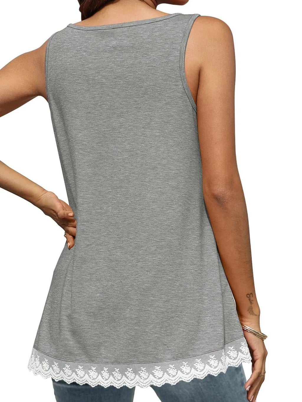 Lace Trim Wide Strap Tank Top (23)