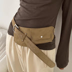 Retro Brown Suede Wide Belt photo 4