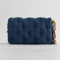 Blue Oversized Denim Quilted Shoulder Bag variant CJBHNSNS24097-Blue