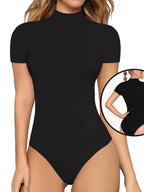 Mock Neck Short Sleeve Bodysuit (14)