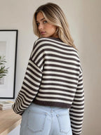 Striped Crew Neck Sweater (10)