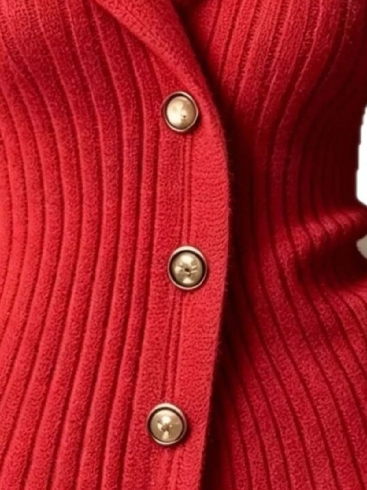 Full Size Ribbed Knit Button-down Front Cardigan Plus (8)