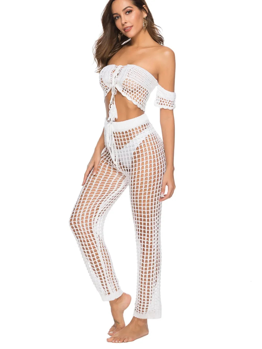 Cutout High Waist Swim Pants (12)