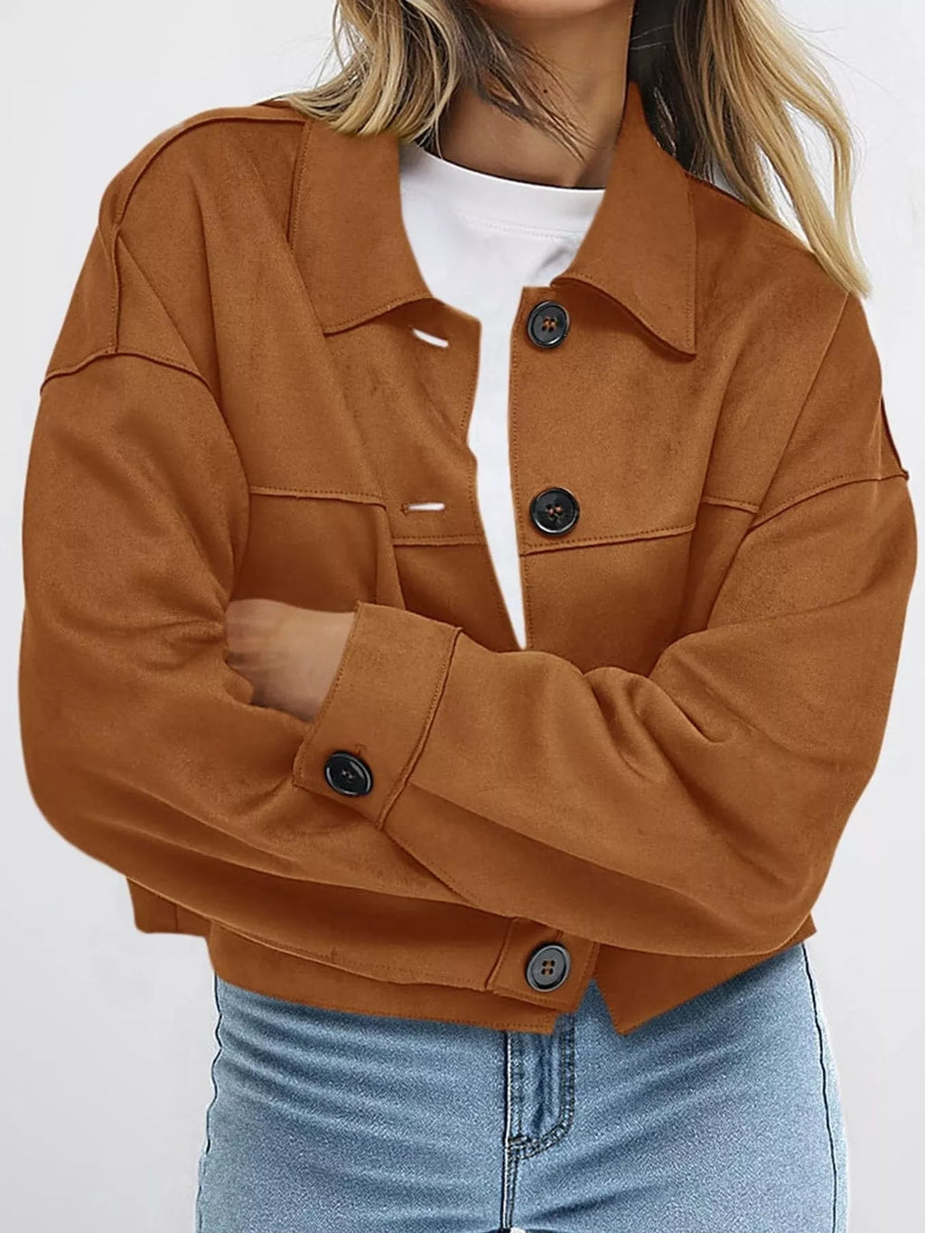 Button-down Cropped Jacket (2)