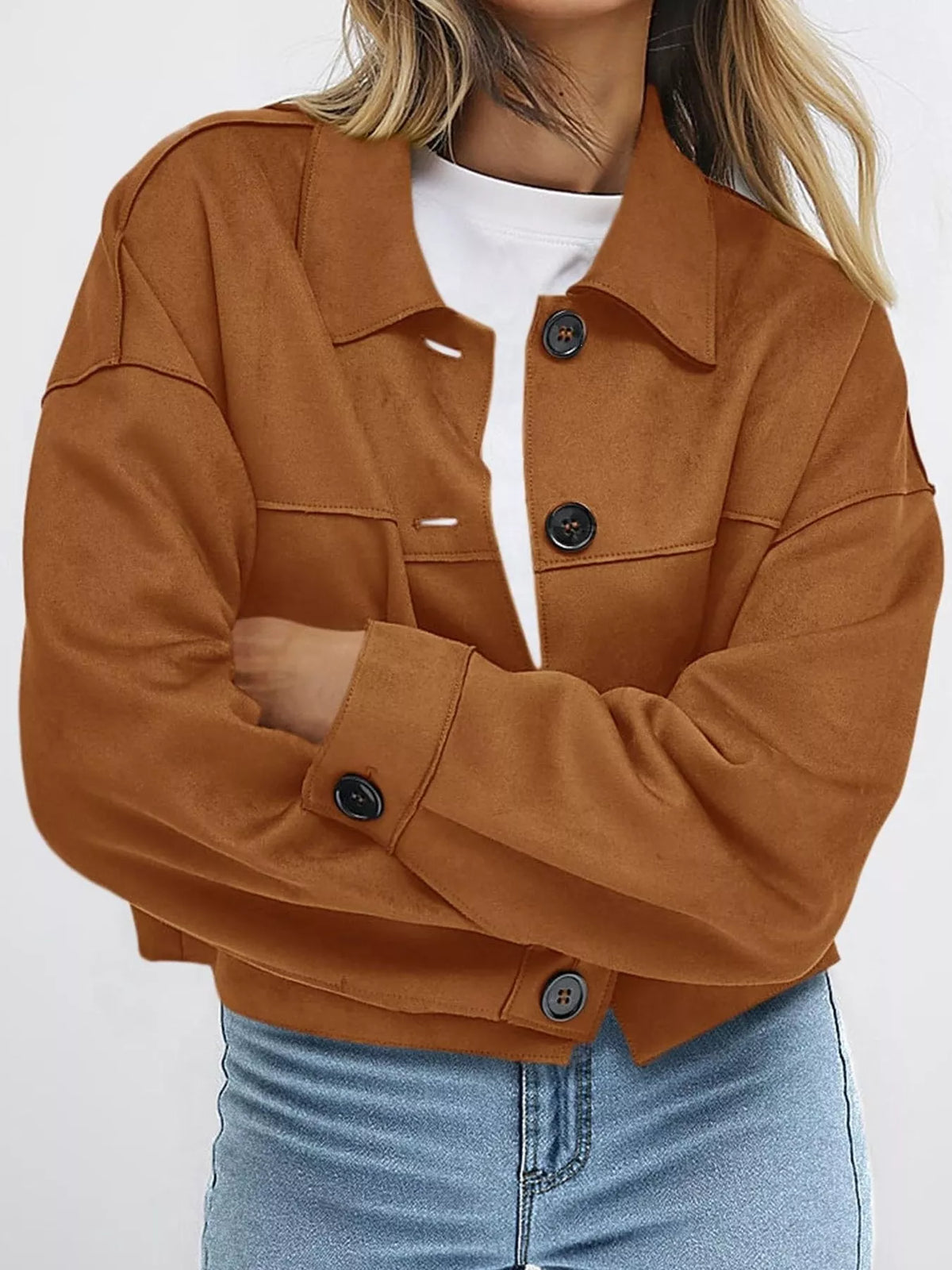 Button-down Cropped Jacket (2)