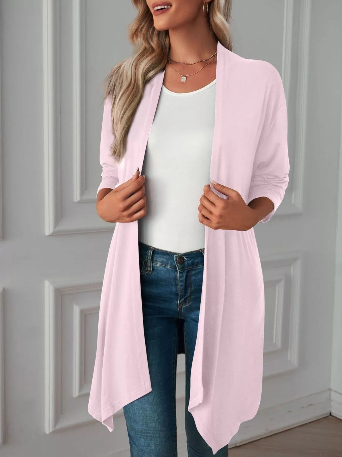 Lightweight Open Front Cardigan (24)
