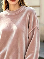Full Size Crew Neck Dropped Shoulder Sweatshirt Plus (17)