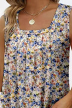 Printed Square Neck Curved Hem Tank (3)