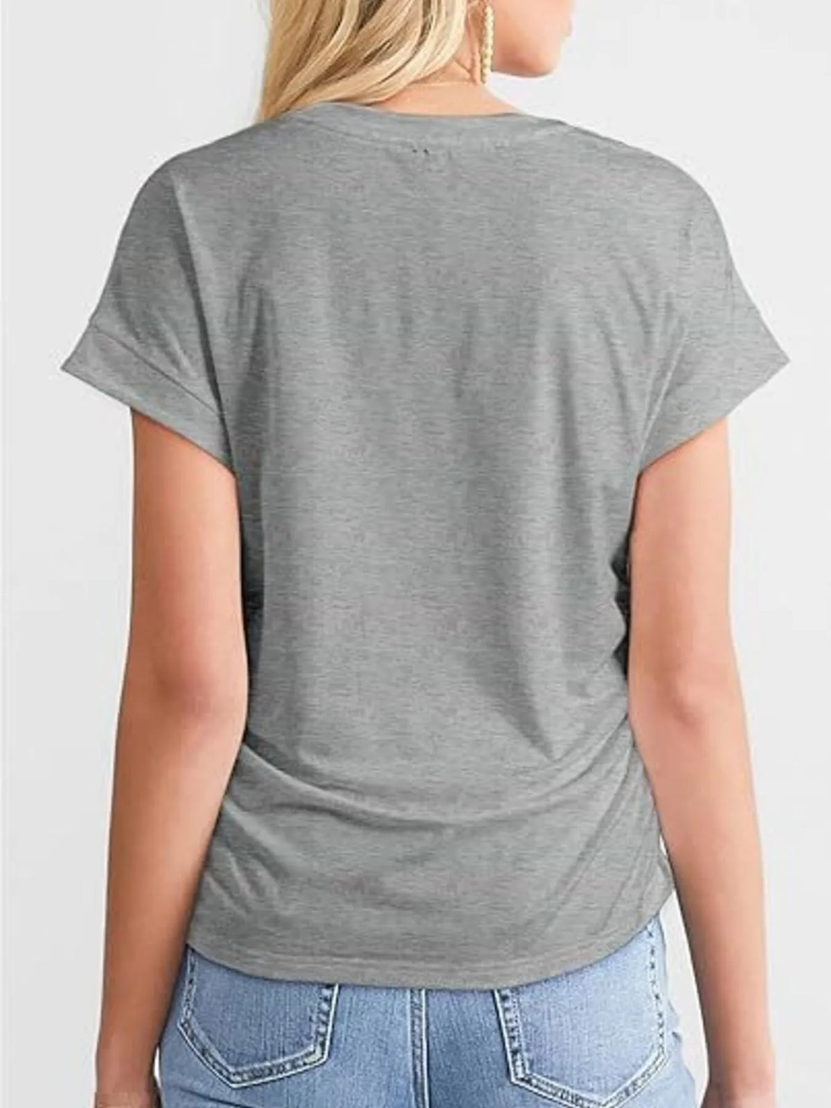 Round Neck Short Sleeve T-shirt (10)
