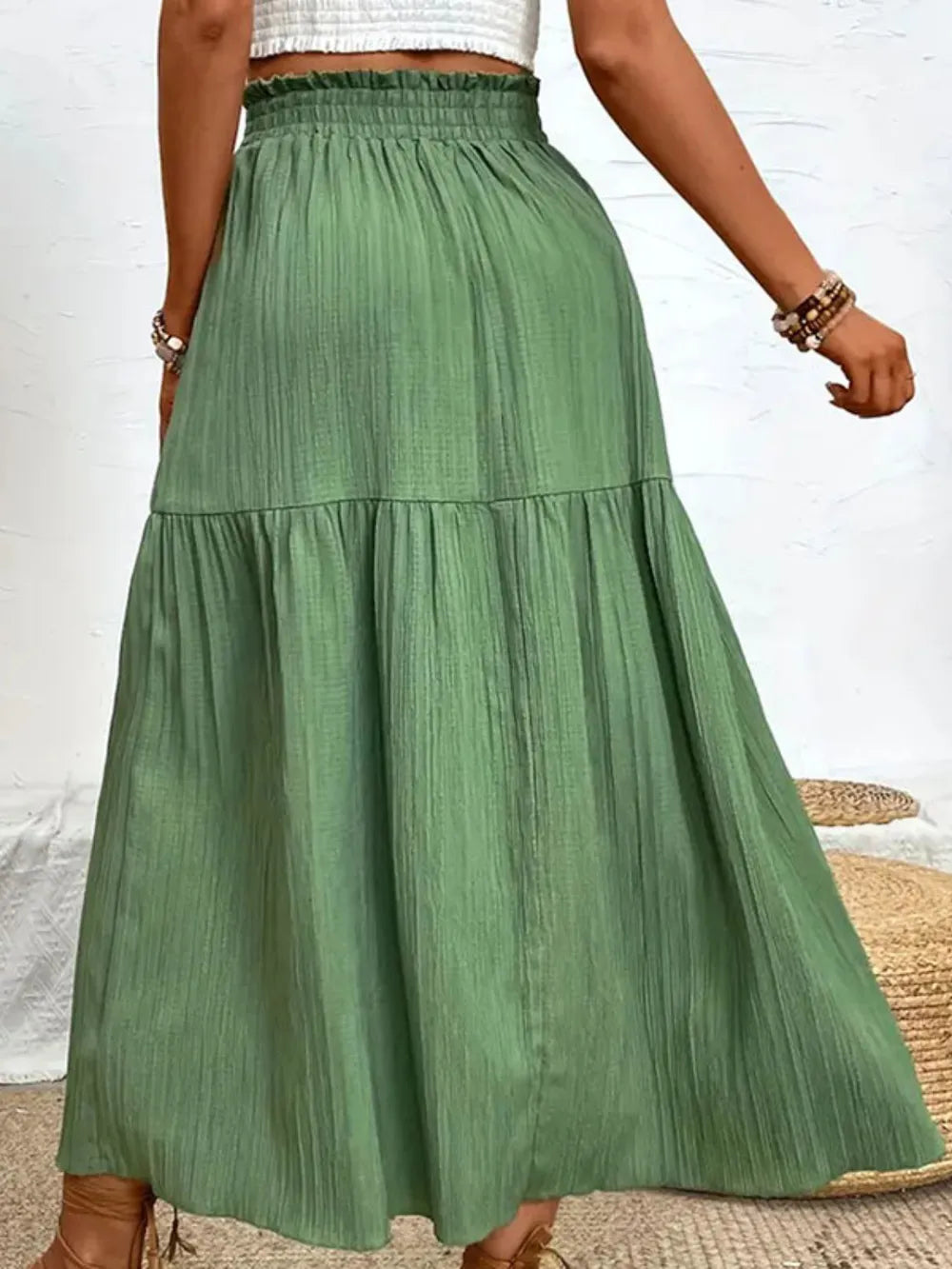 Frill Slit Skirt (11)