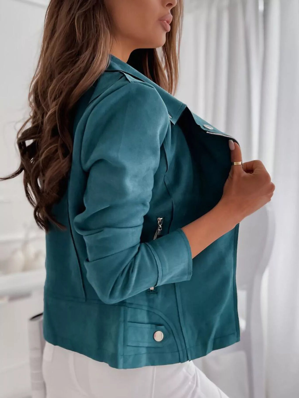 Asymmetrical Zip Long Sleeve Jacket (11)