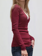 Long Sleeve T-shirt Lace Detail (3)