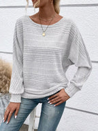 Relaxed Fit Ribbed Knit T-shirt (14)
