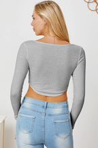 Ribbed Long Sleeve T-shirt (25)