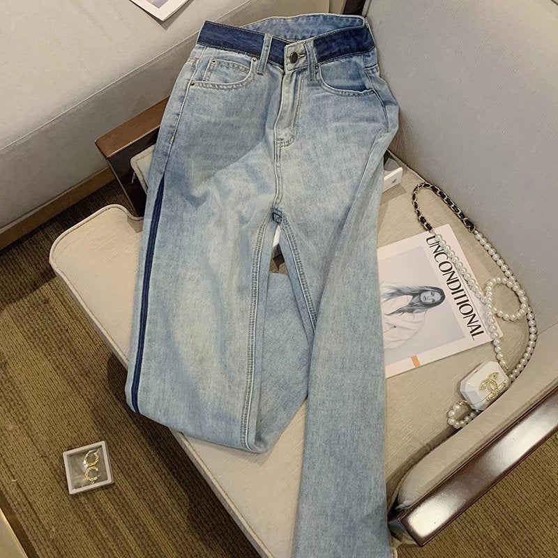 Contrast Wide Leg Jeans photo 4