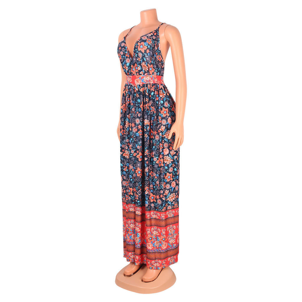 V-neck Sling Floral Dress photo 6
