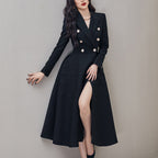 Black Long Sleeve Rhinestone Dress photo 2