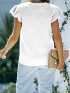 Round Neck Cap Sleeve Sweater (9)