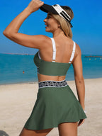 Contrast Trim Tank Skort Swim Set (15)