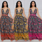 V-neck Sling Floral Dress photo 4
