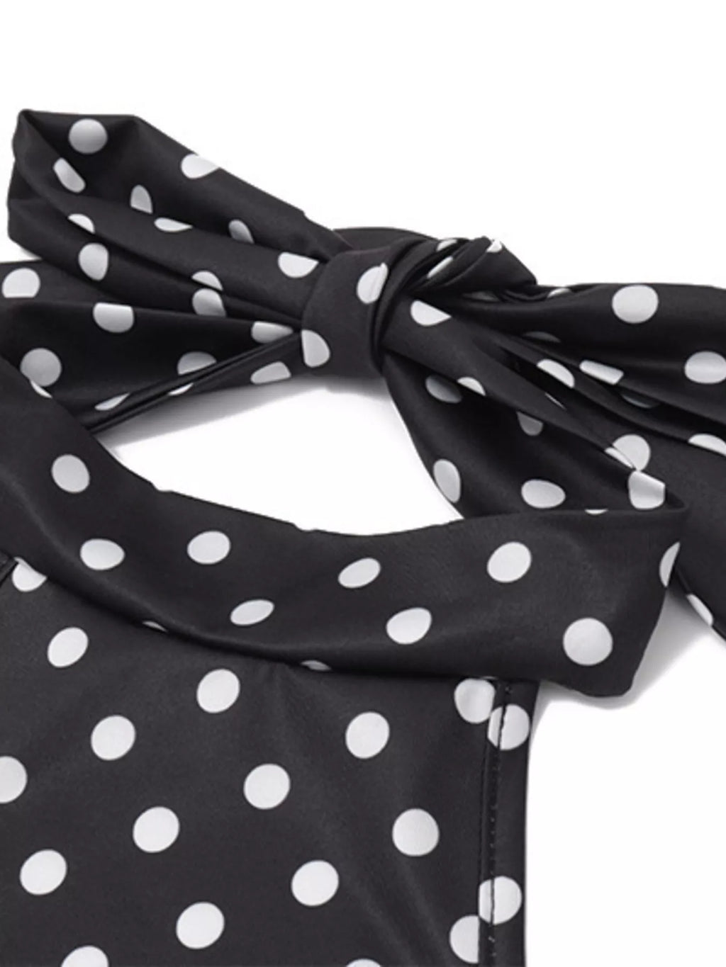 Polka Dot Sleeveless Mini Dress (4)