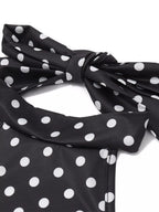 Polka Dot Sleeveless Mini Dress (4)