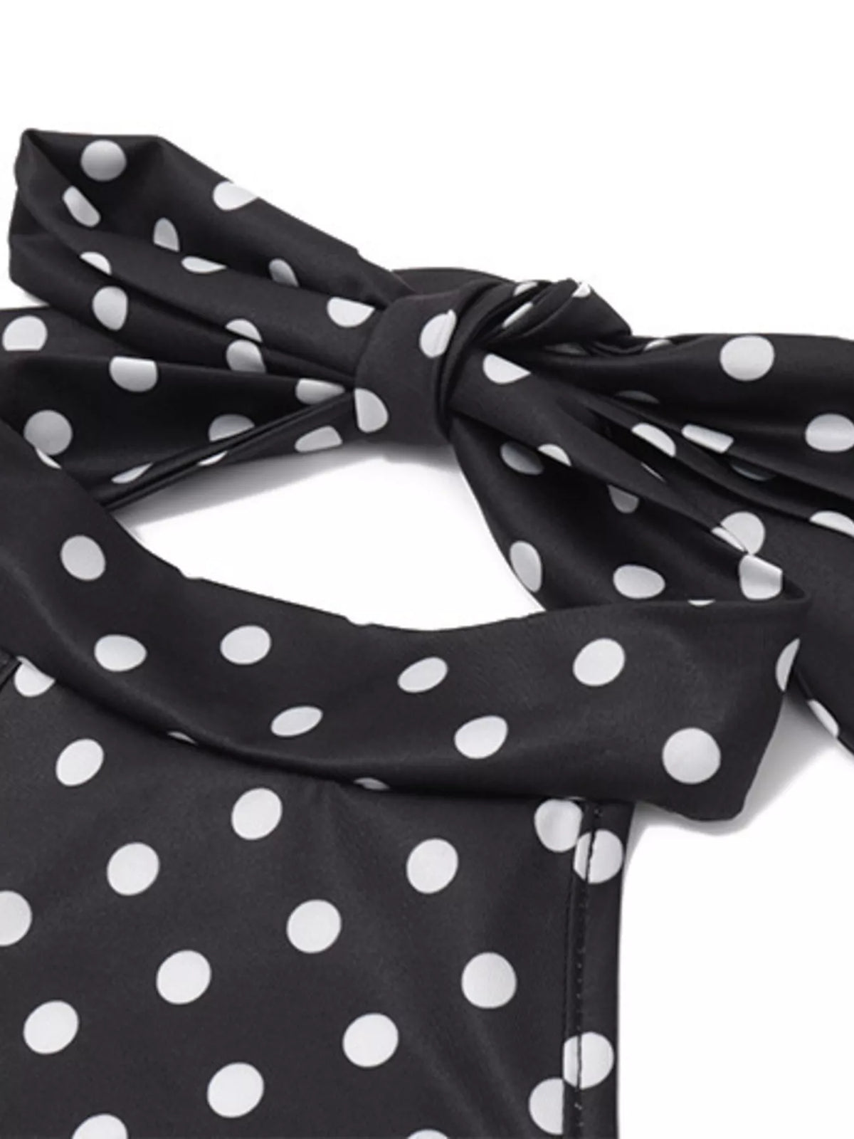 Polka Dot Sleeveless Mini Dress (4)