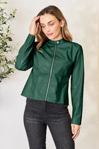 Mock Neck Zip Up Jacket (4)