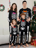 Full Size Matching Family Skeleton Pajama Set Plus