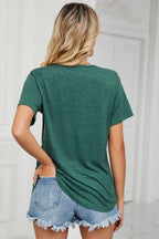 Short Sleeve V-neck T-shirt (3)