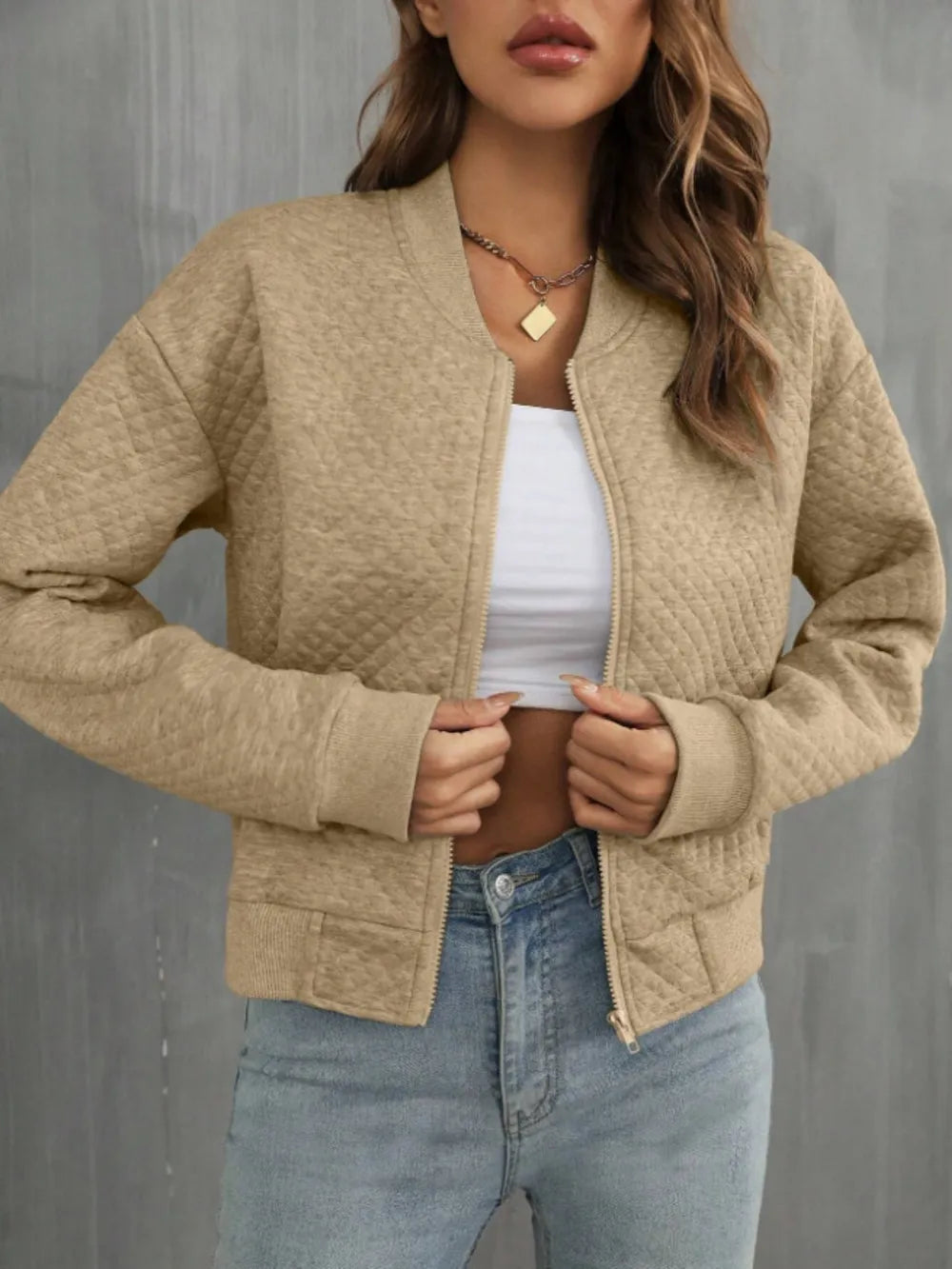 Zip Up Long Sleeve Jacket (11)