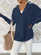 Half Zip Long Sleeve Knit Top (23)