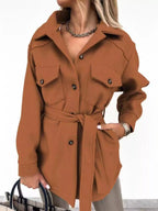 Button-down Tie Waist Coat (12)
