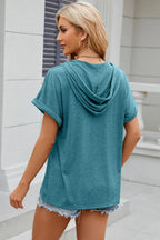 Hooded Short Sleeve T-shirt (20)