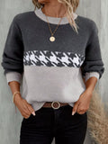 Block Houndstooth Sweater (6)