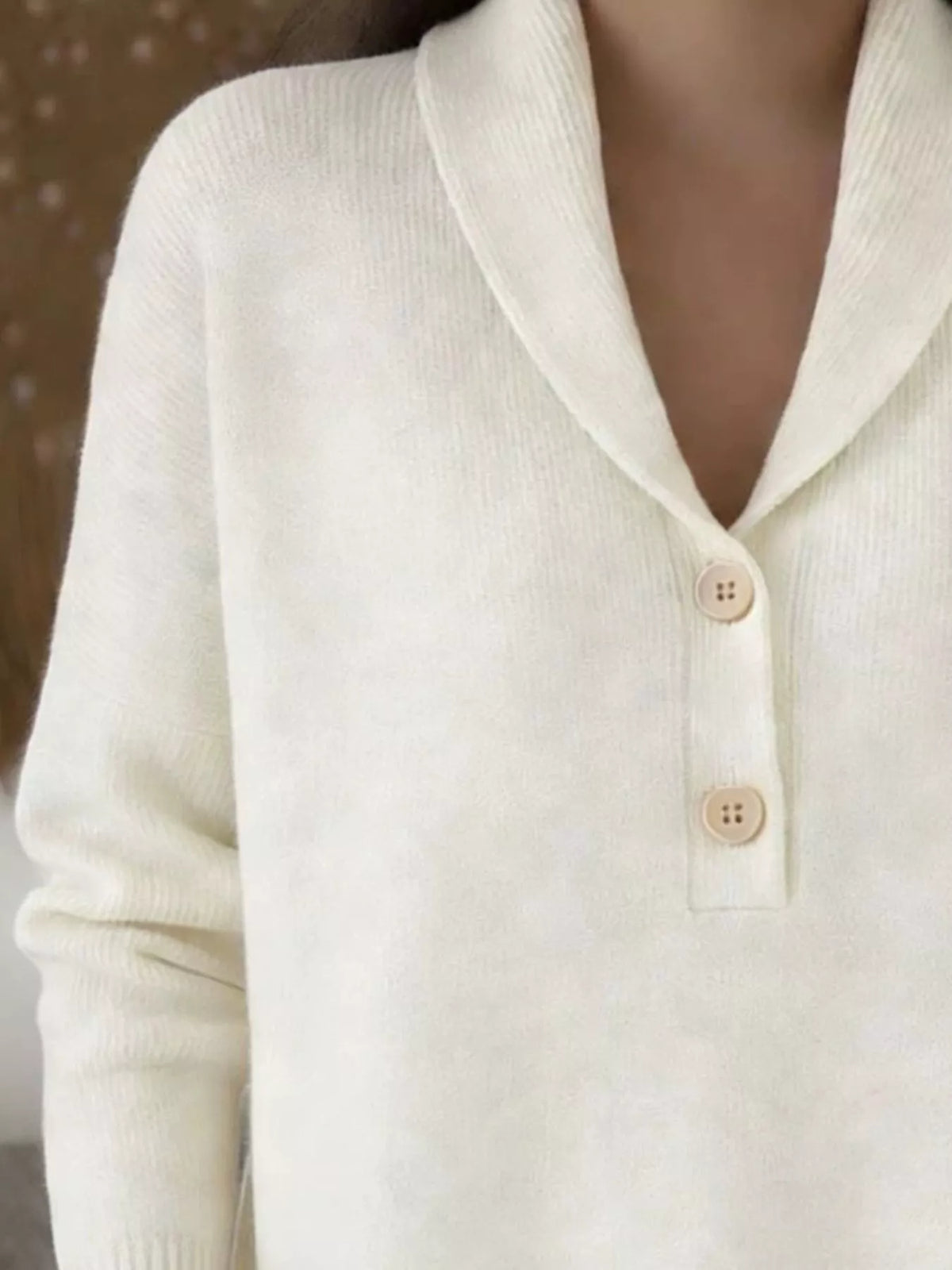 Button Detail Long Sleeve Sweater (6)