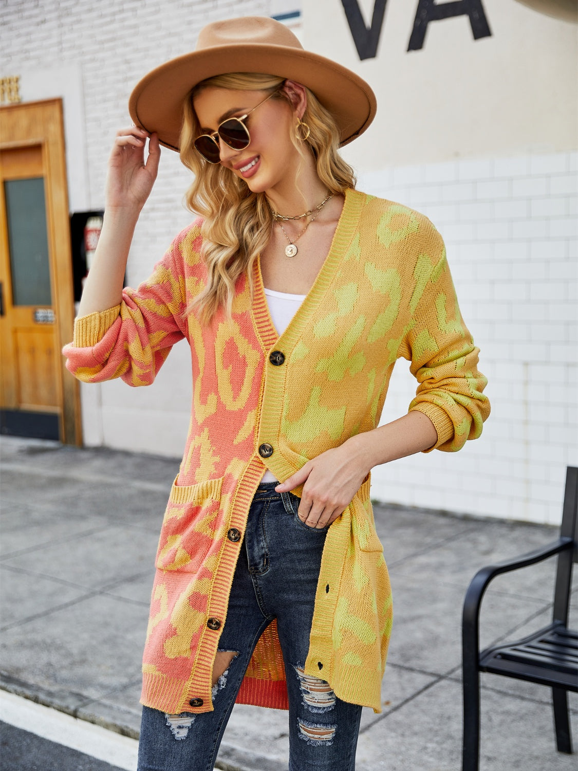 Leopard Button Down Longline Cardigan (7)