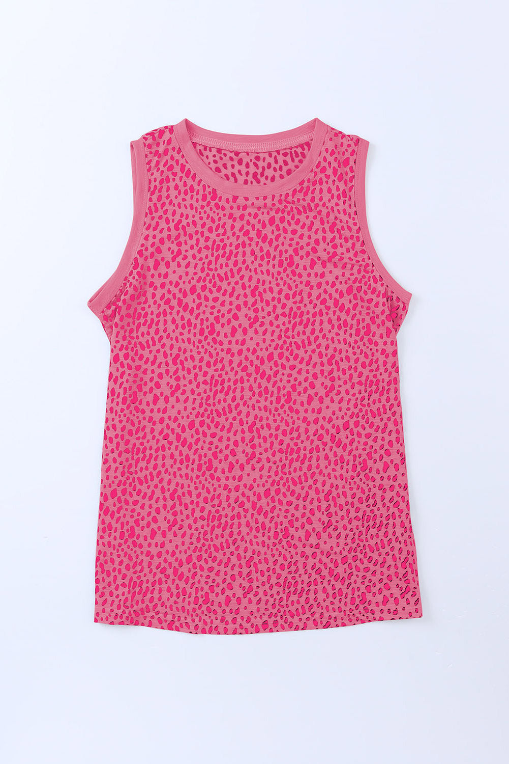 Printed Round Neck Tank Top (2)