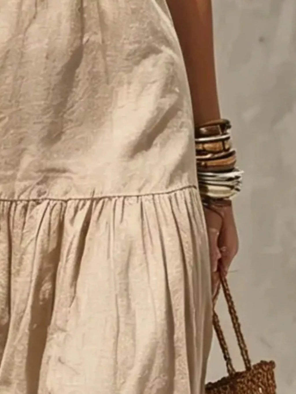 Sleeveless Tiered Maxi Dress (8)
