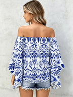 Printed Off Shoulder Blouse (10)