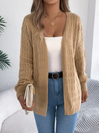 Open-front Crochet Knit Cardigan (10)