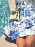 Floral Print Ruffle Layered Mini Dress (7)
