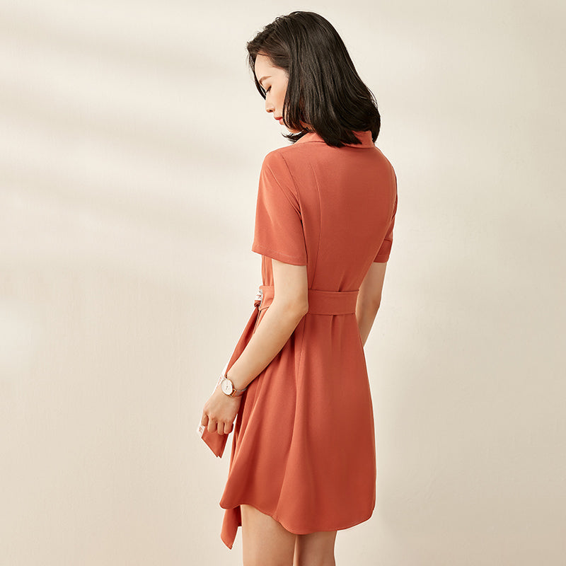 V-neck Shirt Dress photo 5