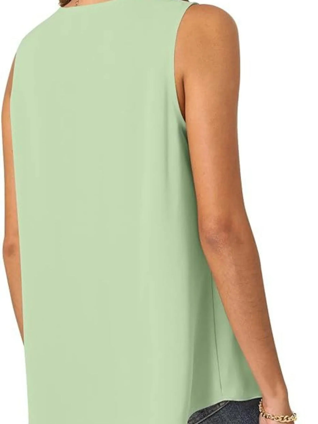 Full Size V-neck Sleeveless Tank Top Plus (12)
