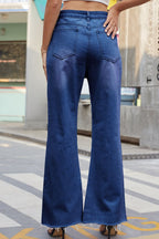Distressed Buttoned Loose Fit Jeans (8)