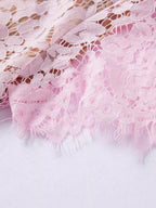 Lace Short Sleeve Mermaid Dress (10)