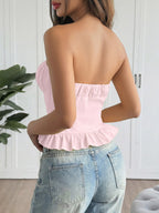 Ruffled Hem Tube Top (10)