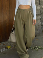 High-waisted Pleated Wide-leg Pants (21)